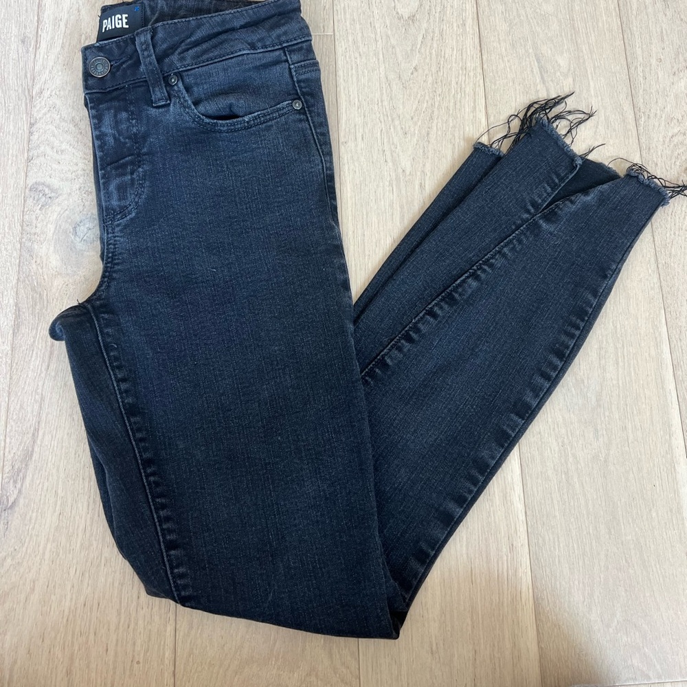 Paige Verdugo Skinny Jeans - Black, size 25